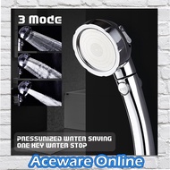 3 Mode Handheld High Pressure Water Saving Showerhead Adjustable Bathroom Supplies Shower Head