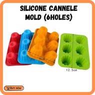 Silicone Cennele Pudding Mould Mini Acuan Pudding Silikon Baking Tools Mold 6 Cavities