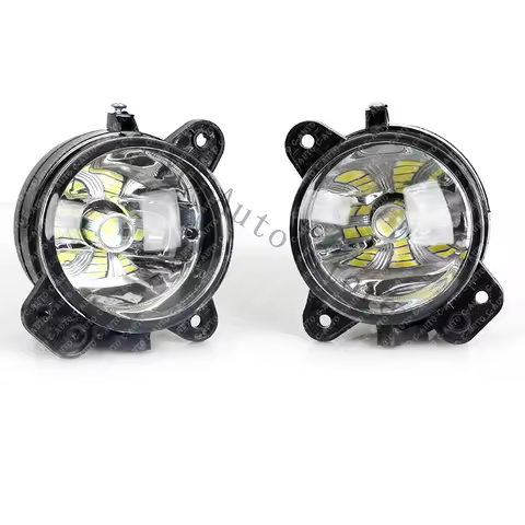 For Volkswagen VW Polo GTI 9N3 MK4 2005-2010 1set Front LED Halogen Fog Lamp Fog Light Frame Cover C