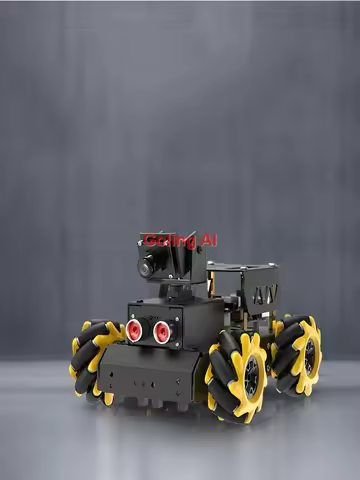 TurboPi ROS2 Robot Car Mecanum Wheels AI Vision Tracking Support AI Model Pi 5 Voice Interaction For