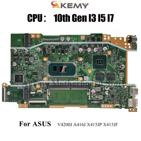 X415JP Laptop Motherboard For ASUS VivoBook X415JP X415J X415JF V5200J X415JAB A416J V4200J Mainboar