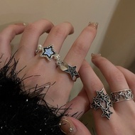 Retro Old Niche Star Ring Adjustable October 31 Ring