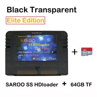 QJMBF ใหม่ SAROO SS HDloader ตลับอ่านเกมสนับสนุน SD บัตร Menory TF เล่นเกมส์ไม่มีซีดีสำหรับ Sega Sat