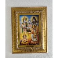 Auspicious Picture With Gold Frame Coated With Good Quality Laminated Film Waterproof Dustproof Non-