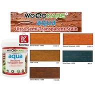 🌊 WoodKare Aqua Ultra Semi Transparent Wood Stain 1L Series 💧 Water Resistant UV Protected