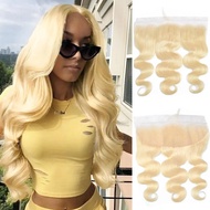 13 X 4 Ear To Ear Frontal Lace Closure Body Wave Hd Transparent Lace Frontal With Baby Hair #613 Blo