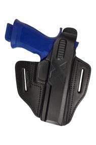 VlaMiTex B25 Leather Holster Fits for Sig Sauer P250 / P320 / M17 M18 Full Size Black