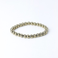 LUCY SUMMER กำไลข้อมือหินแท้  Pyrite - ไพไรท์ (กำไลหินแท้ รับประกันหินแท้)