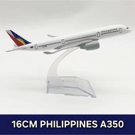 16cm Philippines AIRBUS 380 A350 Diecast Metal Alloy Display Toy Decoration Collection Children's Gi