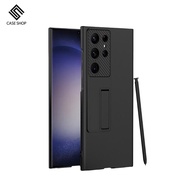 CASE SHOP SAMSUNG Galaxy S24 Ultra 支架站立保護殼 黑