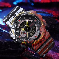 Classic Digital นาฬิกาข้อมือผู้ชาย สายเรซิ่น gshock ชุดกันน้ำและกันกระแทก นาฬิกาข้อมือ หน้าจอดิจิตอล
