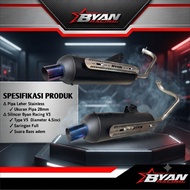Byan Racing Standard Exhaust inlet 28mm Pipe 26mm to 28mm Outlet 38mm