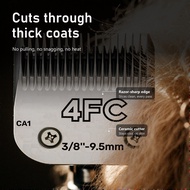 Pet Clipper Blade 4FC 9.5mm Replacement Pet Grooming Trimmer Blade Sharp Anti-Rust Compatible with W