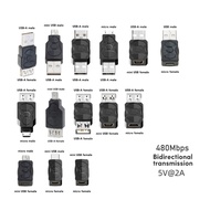 SJM Usb to Micro USB Mini USB Adapter Converter Usb Male Female Converter 480Mbps