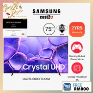 Samsung 75" DU8000 U8000K 4K Dynamic Crystal UHD Smart AI TV | UA75DU8000KXXM UA75U8000FKXXM (Televi