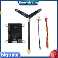 2.0G 2.1G 2.2G 2W VTX 8CH High Power FPV Audio Video Transmitter NTSC/PAL forFPV Long Range RC Drone