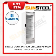 【SUNSTEEL】SANDEN Single Glass Display Chiller / Cooler 435Litre *Japan Brand*Inverter*