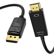 Display Port to HDMI Adapter DP Male to HDMI Male Converter Black DP to HDMI Cable Adapter Converter