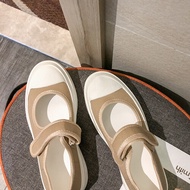 Korean Style Mary Jane Womens Shoes New Casual All-match Platform Platform White Shoes Velcro Mary J
