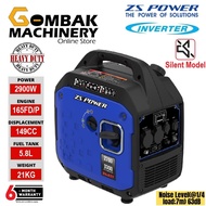 ZS POWER 2900Watt/2.9KW Inverter Silent Petrol Generator BHQ3300 (Recoil Start) - Heavy Duty For Com