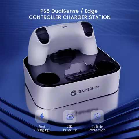 GameSir Dual Controller Charger for PlayStation 5 / PS5 DualSense / Edge Controller Charging Station