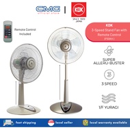 KDK Living Fan 12"/ 30cm P30KH with Remote Control 1/f Yuragi 3 Speed Height Adjustable