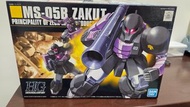 全新 高達 模型 GUNDAM HG 1/144 HG 元祖高達 Bandai 068 HG 1/144 暗黑三連星舊渣古MS- 05b Zaku I ZAKU I 黑色三連星  HG 1/144 M