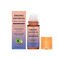 new SakerPlusOrganicCastorOilRollOnwithRoseQuartzRoller,100%PureColdPressedHexaneFreeFormulaforFace,