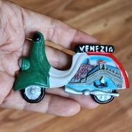 Fridge Magnet Refrigerator Sticker Souvenir Venezia Vespa Italy Italy