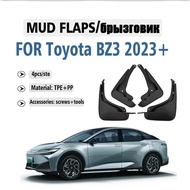 2023 2024 Front Rear 4pcs FOR Toyota BZ3 Mudflaps Mudguard Fender Mud Flaps Guard Splash Car Accesso