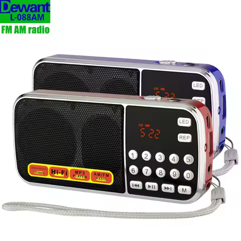 L-088AM dual band rechargeable portable mini pocket digital auto scan AM FM radio receiver with Gurb
