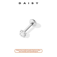 Titanium Alloy Diamond Ear Studs for Men And Women Sleep Friendly Ear Jewelry Fashionable Korean Sty