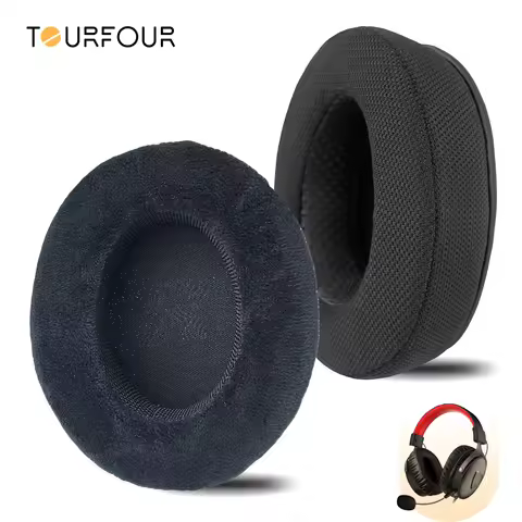 TOURFOUR Replacement Earpads for Redragon H520, H510 Zeus, H710 Headphones Ear Cushion Cover Sleeve 