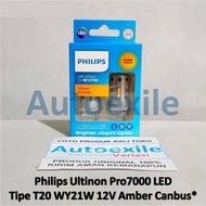 Philips Ultinon Pro7000 LED T20 WY21W 12V Canbus Can Be Flashing Normal Amber Intense Orange Orange 