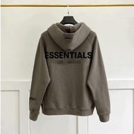 เสื้อฮู้ด ESSENTIALS เสื้อกันหนาวฤดูใบไม้ร่วงและฤดูหนาวที่อบอุ่นตัวอักษรที่มีคุณภาพสูงพิมพ์ผ้าฝ้ายฮิ