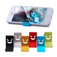 1PCs smile metal phone holder portable mini desktop stand random color portable cket Holder mobile phone accessories