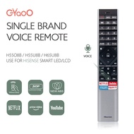 Hisense ERF6A62 Voice TV Remote Control Compatible UHD 4K Smart TV H55O8B H55U8B H65U8B With Netflix Youtube Prime Video Button