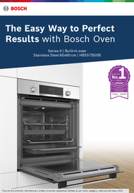 Bosch HBS573BS0B Built In Convection Oven 60cm width, 71L, 3D hotair, AutoPilot, Pyrolitic Cleaning , 13 amp connection