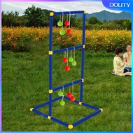 [dolity] Ladder Ball Toss Game Set Lawn Portable Outside Ladder Toss Outdoor Game Set for