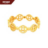 Top Cash Jewellery 916 Gold Full Ancient Coin Full Ring