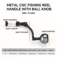 Haut Ton | HAUT TON Metal Grip Foldable Reel Handle CNC Aluminum Alloy Arm High Strength Alloy Shaft