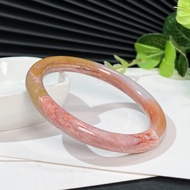 冰潤玉化海洋碧玉手鐲59MM 老料爆晶油彩暈染紋玉髓手環 別致大氣