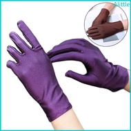 Alia 1pair Luxurious Display Gloves Elegant Brown Ceremony Mittens Sunscreen Mittens