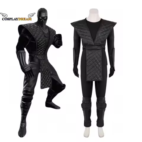 Mortal Kombat Noob Saibot Cosplay Costume Outfit Game Adult Costume Ninja Black Fighter Mask Costume