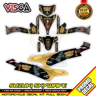 Decal Skywave 125 Full Body Stiker Skywave 125 Full Body Striping Skywave 125 Jack Daniel