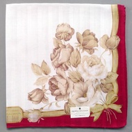 Pierre Balmain Vintage Handkerchief Floral Roses 18 x 17.5 inches