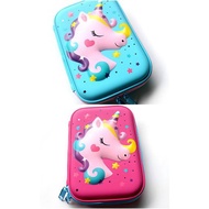 smiggle Pencil Case 3D Embossed Pattern 3D Unicorn Heart