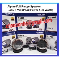 ALPINE R-S30F Car Audio Center Speaker 2.25 inch Mid-Acoustic Speaker Aluminum Alloy Body External S