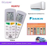 REPLACEMENT DAIKIN UNIVERSAL AIR COND REMOTE CONTROL K-DK1339 HUAYU UNIVERSAL REMOTE AIR COND KAWALAN JAUH DAIKIN