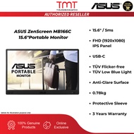 [Open Unit] ASUS ZenScreen MB166C 15.6" Portable Monitor | 5ms | FHD (1920x1080) | IPS Panel | USB-C